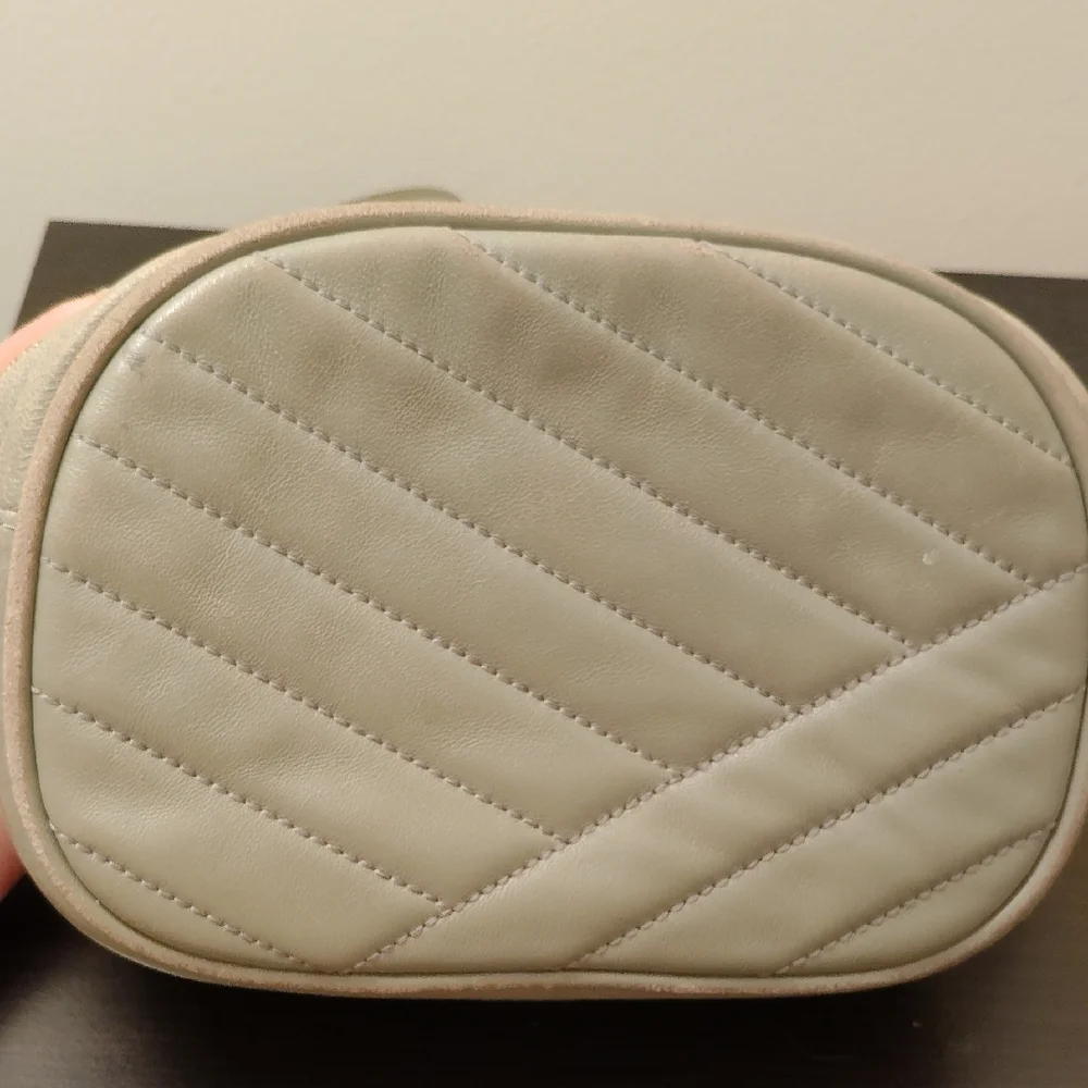Tory Burch Quilted Gray Crossbody Bag - Picture 3 of 8